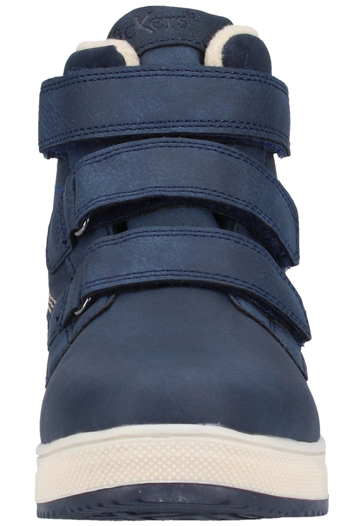 Kickers Stiefelette Lederimitat Blau Warmfutter