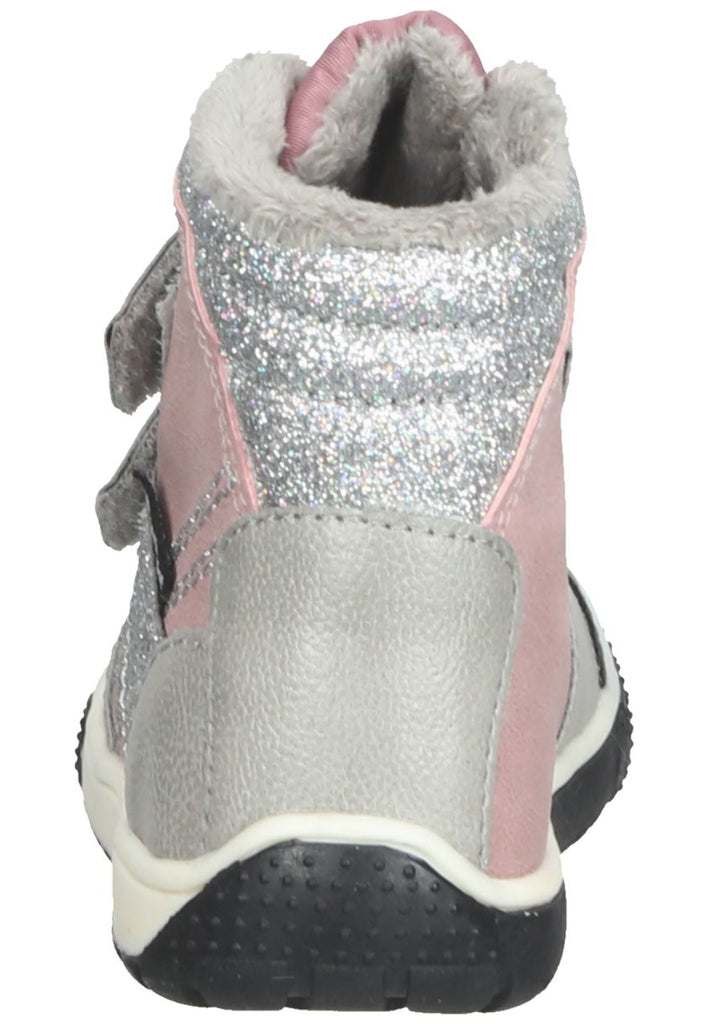 Kickers Stiefelette Lederimitat Grau/Rosa