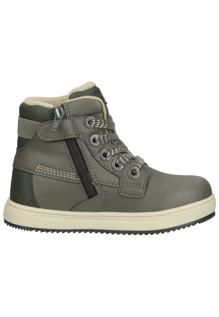Kickers Stiefelette Lederimitat Khaki Warmfutter