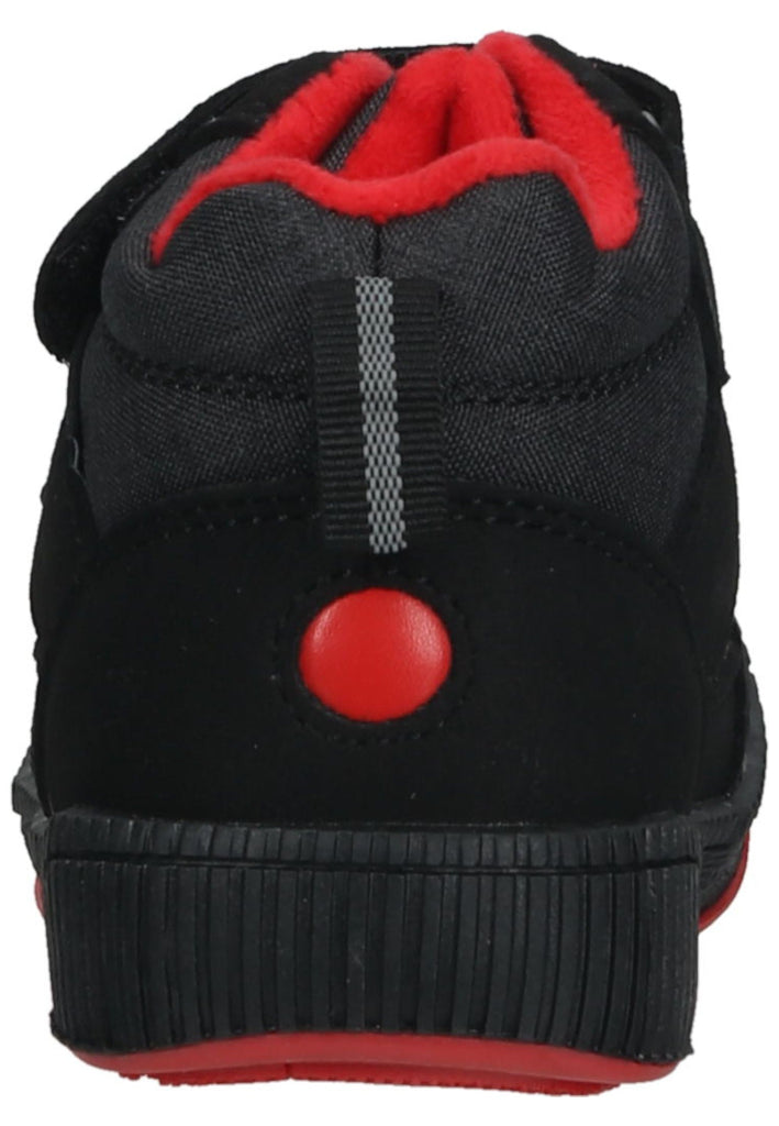 Kickers Stiefelette Lederimitat Schwarz/Rot