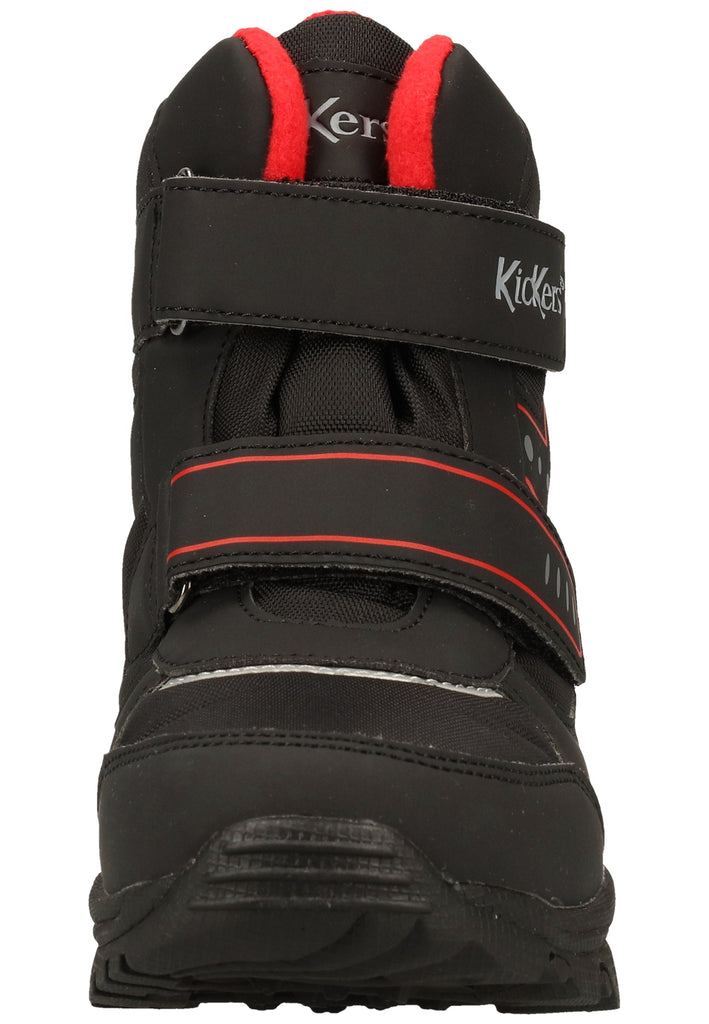 Kickers Stiefelette Lederimitat/Textil Schwarz Warmfutter