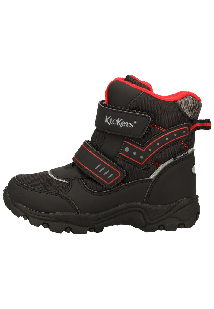 Kickers Stiefelette Lederimitat/Textil Schwarz Warmfutter