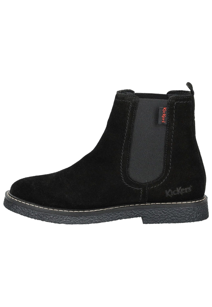 Kickers Stiefelette Veloursleder/Textil Schwarz