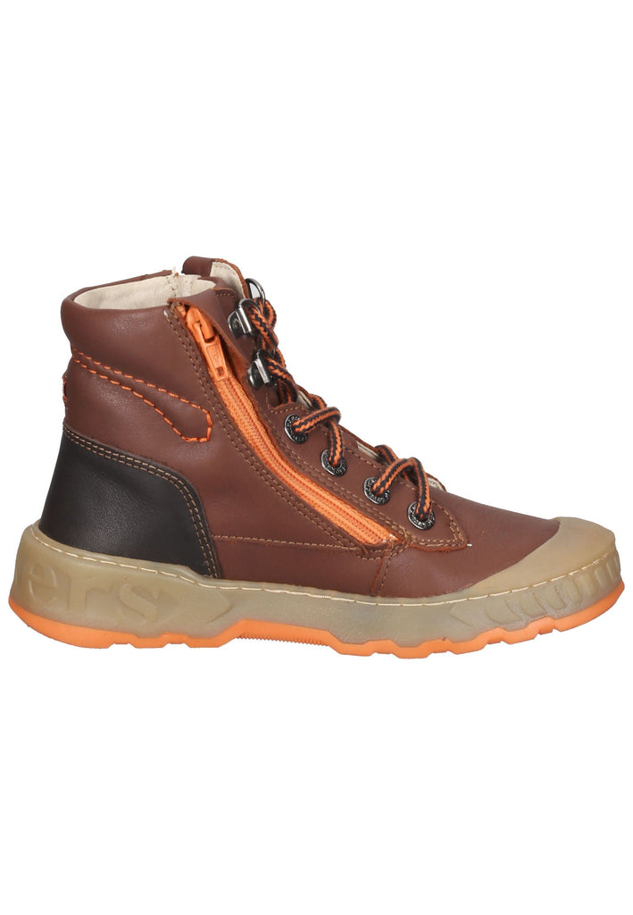 Stiefeletten Kickers Stiefelette Leder Braun/Orange