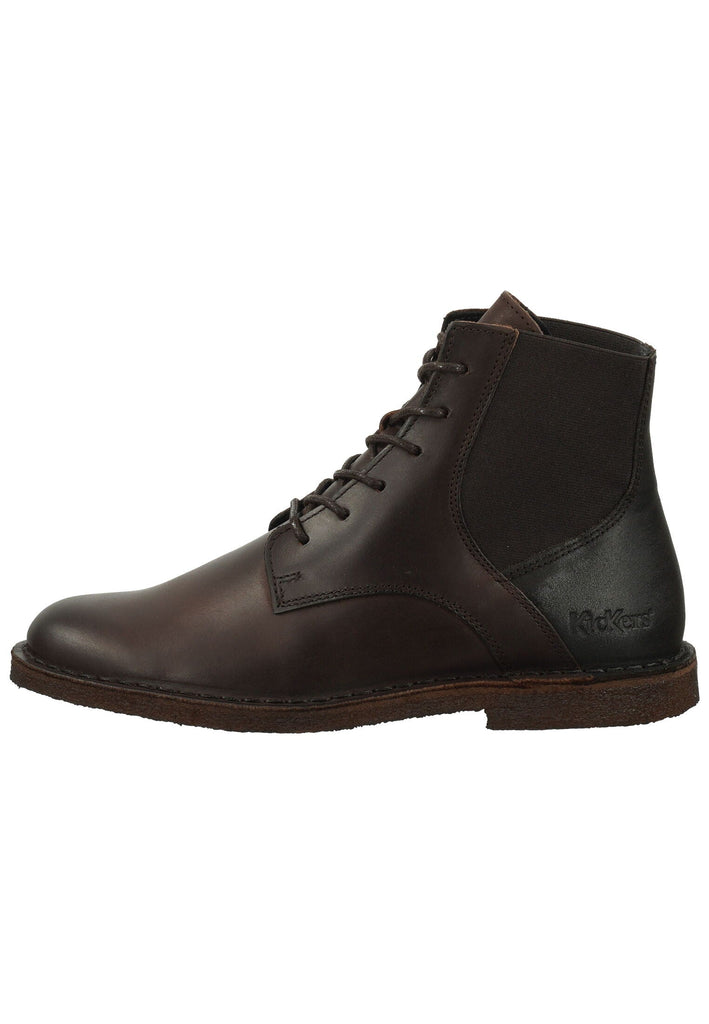 Stiefeletten Kickers Stiefelette Leder Dunkelbraun