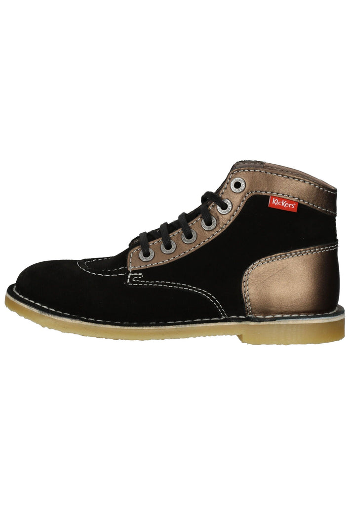Stiefeletten Kickers Stiefelette Leder Schwarz