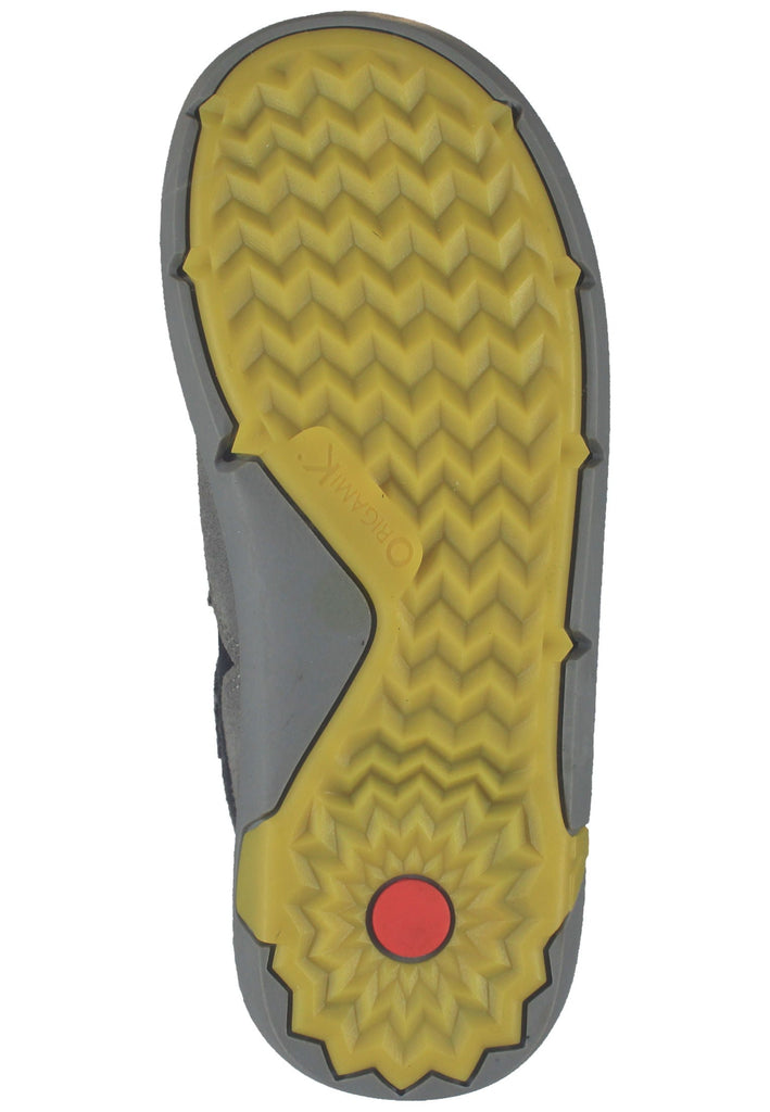 Stiefeletten Kickers Stiefelette Leder/Textil Grau/Gelb