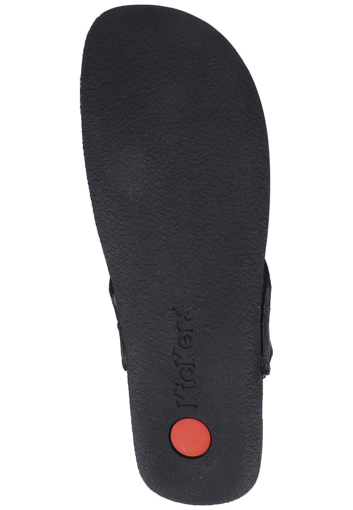 Kickers Zehensteg Leder Schwarz