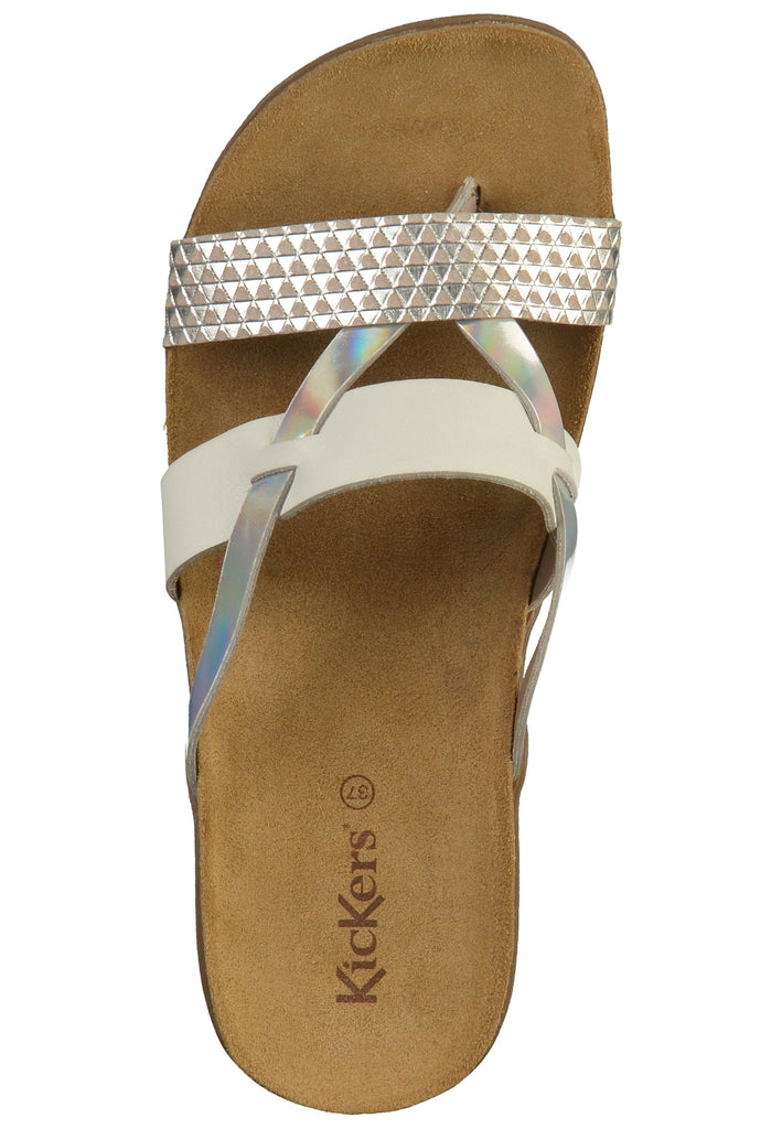 Kickers Zehensteg Leder Weiß