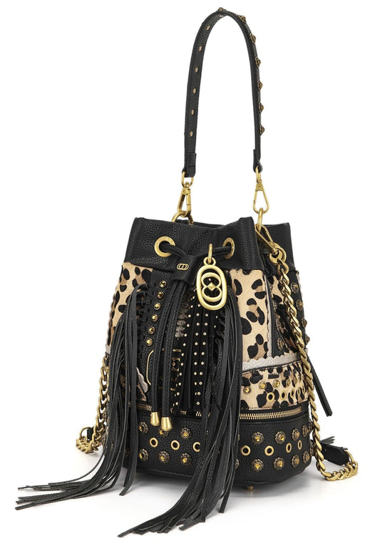 LA CARRIE Taschen Leder Leopard