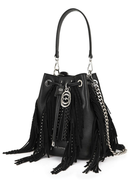 LA CARRIE Taschen Leder Schwarz