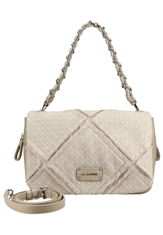 LA CARRIE Taschen Leder/Textil Hellbeige