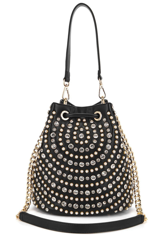LA CARRIE Taschen Lederimitat Schwarz/Weiß