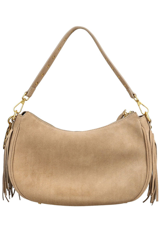 LA CARRIE Taschen Veloursleder Taupe