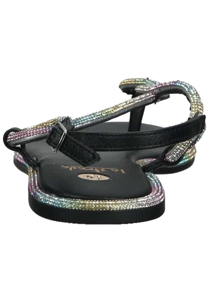 La Strada Sandalen Lederimitat Schwarz Kombi