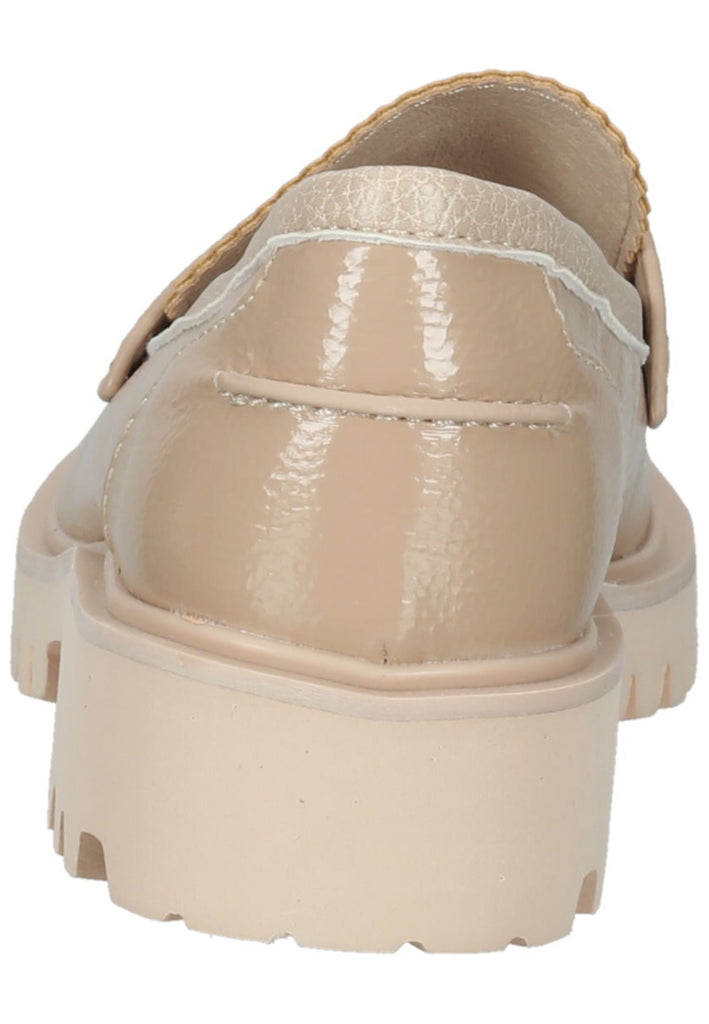 La Strada Slipper Lederimitat Beige