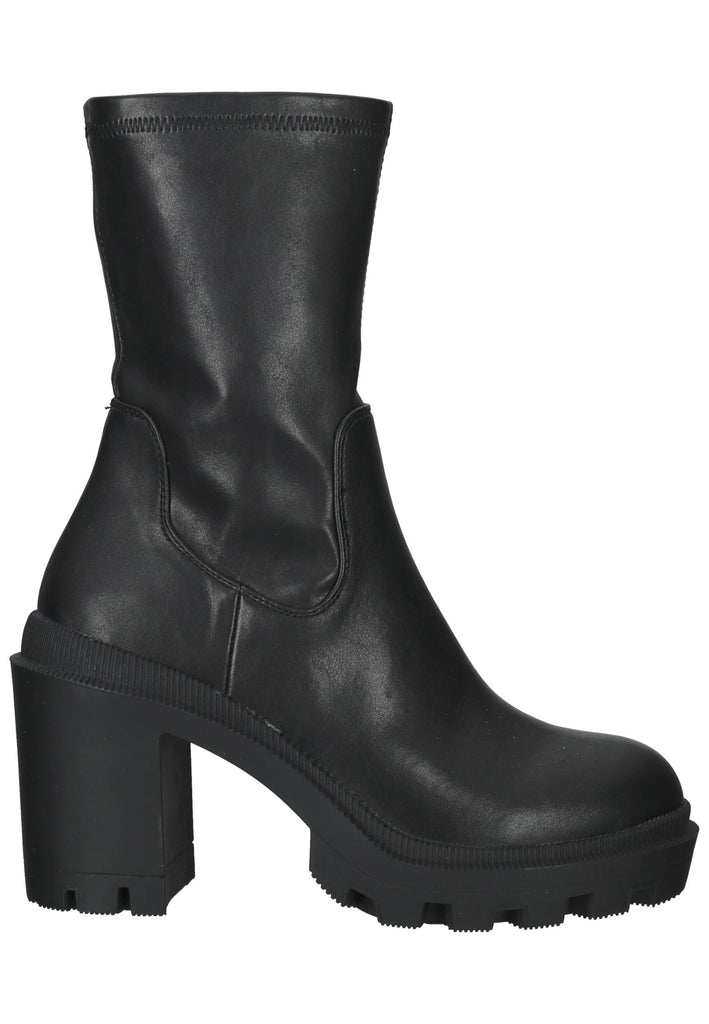 La Strada Stiefelette Lederimitat Schwarz