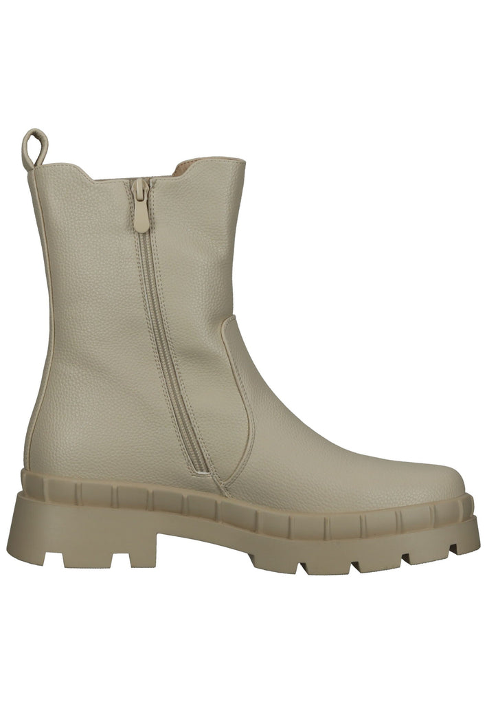 La Strada Stiefelette Lederimitat/Textil Beige Warmfutter