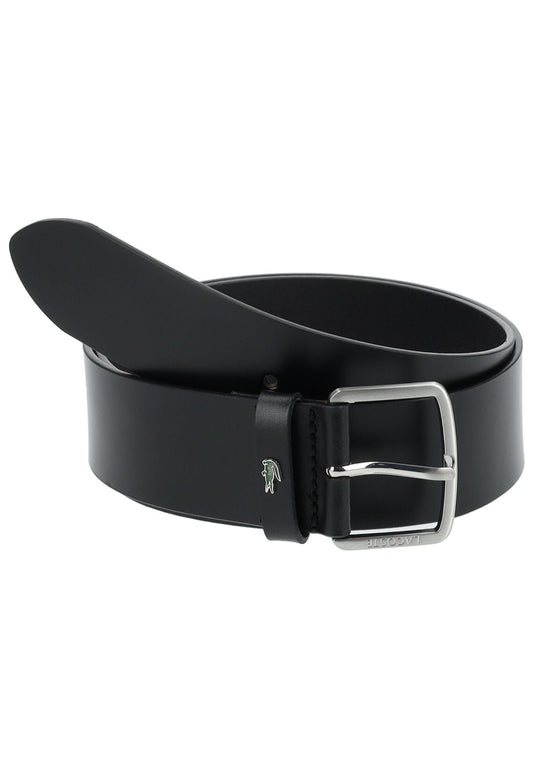 Lacoste Gürtel Leder Schwarz