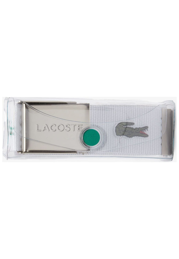 Lacoste Gürtel Textil Weiß