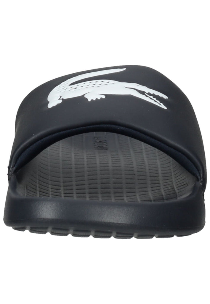 Lacoste Pantoletten Gummi Blau/Weiß