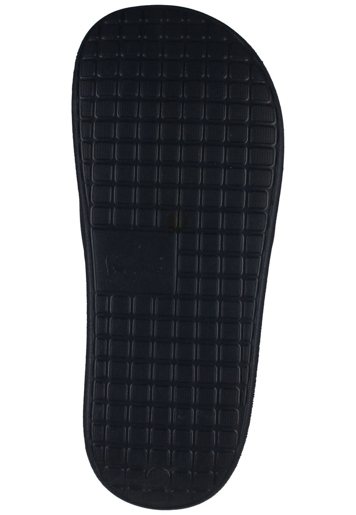 Lacoste Pantoletten Gummi Schwarz/Weiß