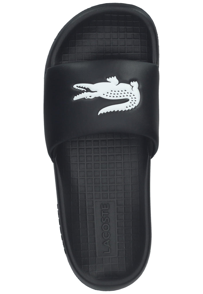Lacoste Pantoletten Gummi Schwarz/Weiß