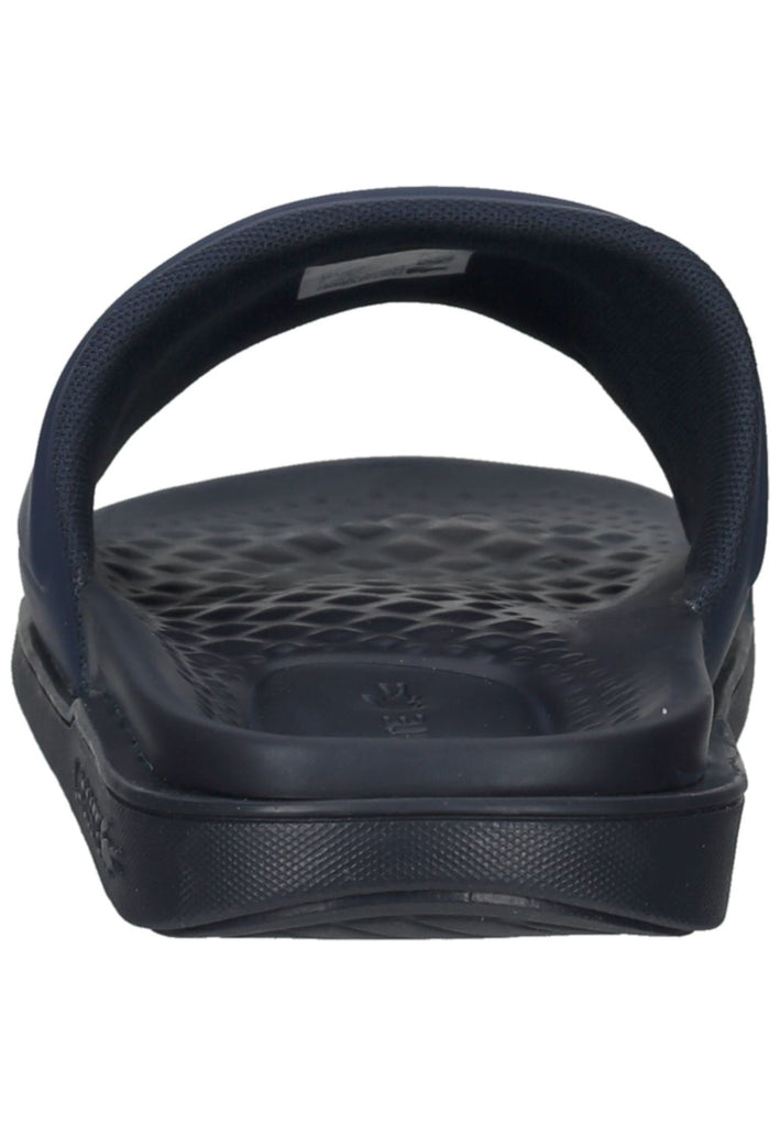 Lacoste Pantoletten Lederimitat Blau/Weiß