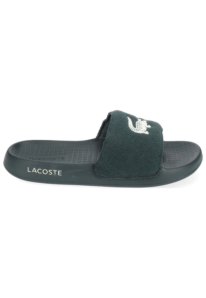 Lacoste Pantoletten Lederimitat Grün