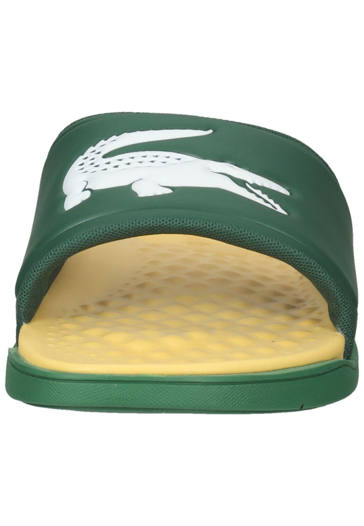 Lacoste Pantoletten Lederimitat Grün/Kombi