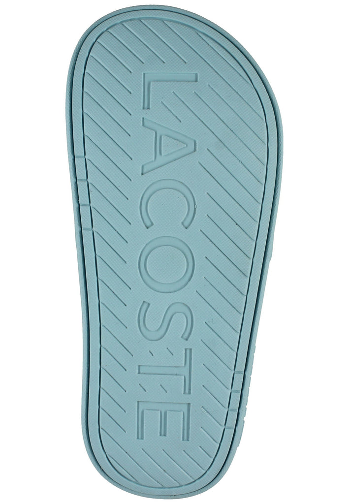 Lacoste Pantoletten Lederimitat Türkis