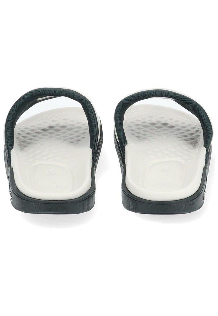 Lacoste Pantoletten Lederimitat Weiß/Grün