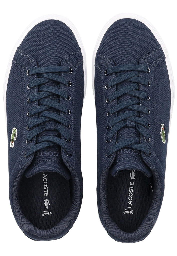 Lacoste Sneaker Baumwolle Navy/Weiß