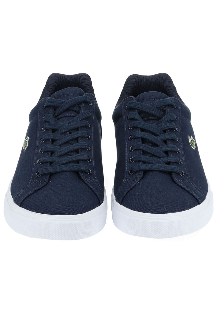 Lacoste Sneaker Baumwolle Navy/Weiß