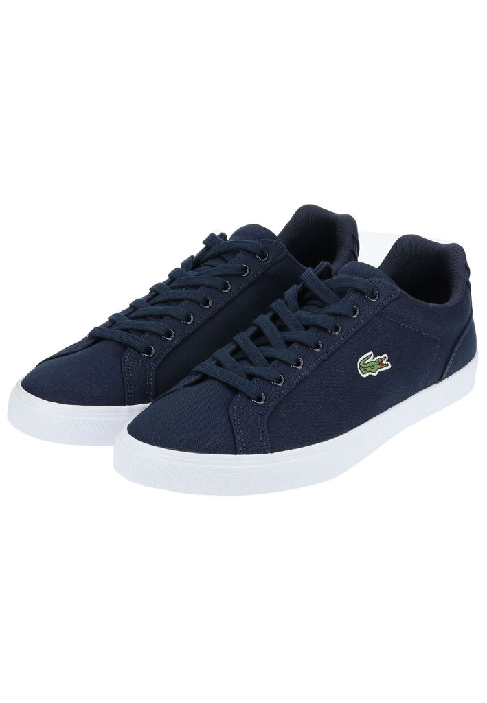 Lacoste Sneaker Baumwolle Navy/Weiß