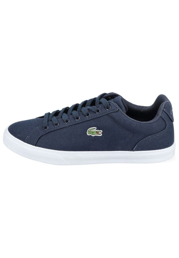 Lacoste Sneaker Baumwolle Navy/Weiß