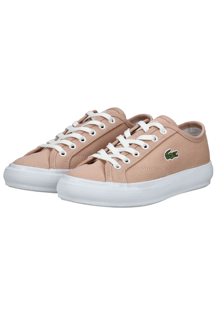 Lacoste Sneaker Baumwolle Pink/Weiß