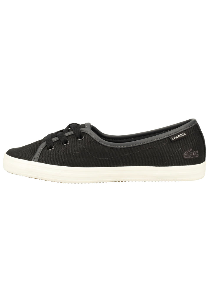 Lacoste Sneaker Canvas Schwarz/Weiß