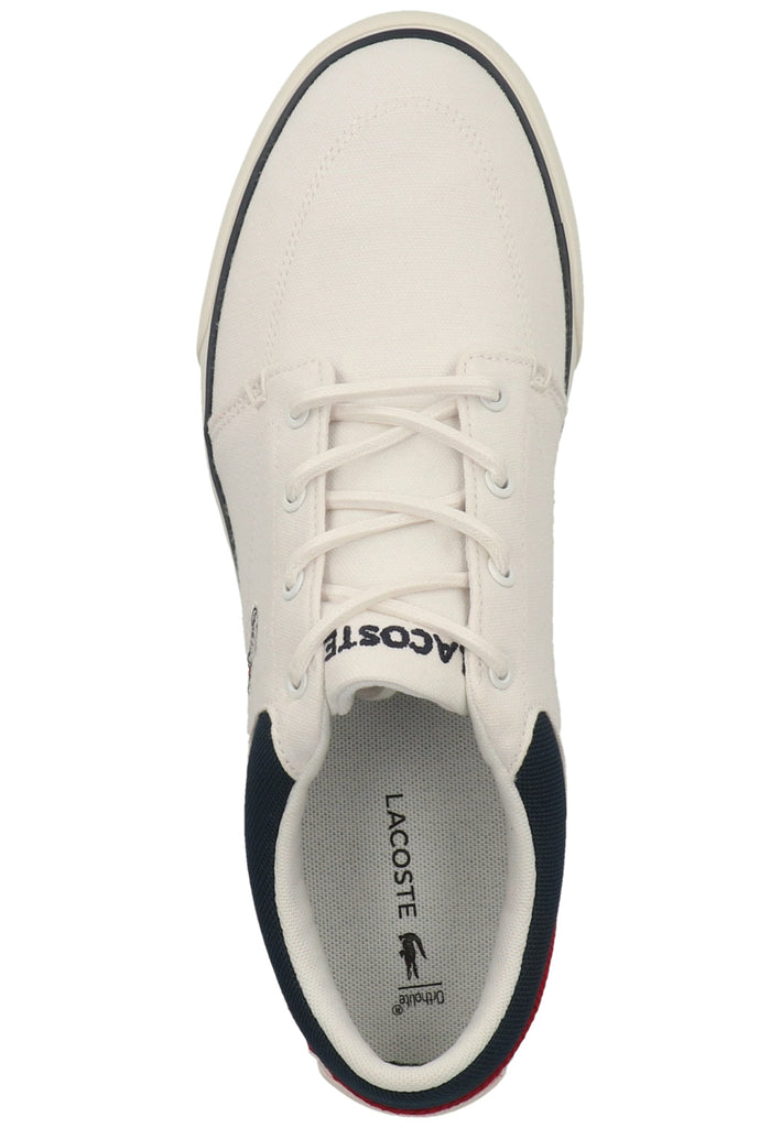 Lacoste Sneaker Canvas Weiß/Navy
