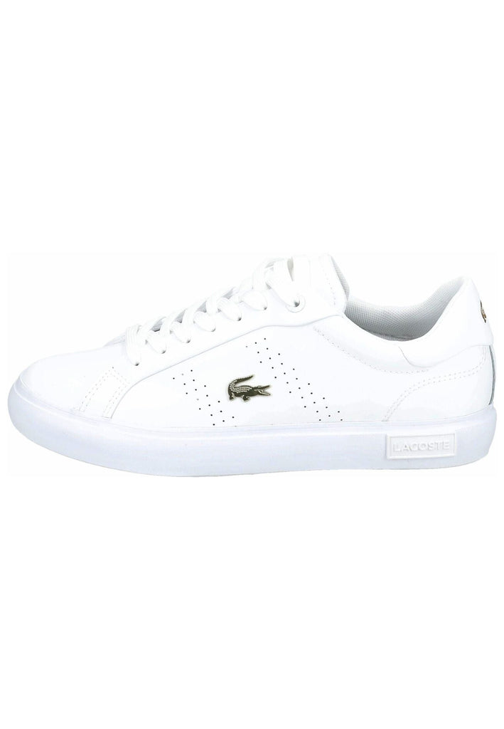 Sneaker Lacoste Sneaker Leder/Synthetik Weiß/Gold