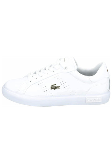 Sneaker Lacoste Sneaker Leder/Synthetik Weiß/Gold