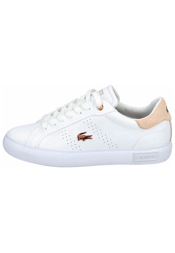 Sneaker Lacoste Sneaker Leder/Synthetik Weiß/Pink