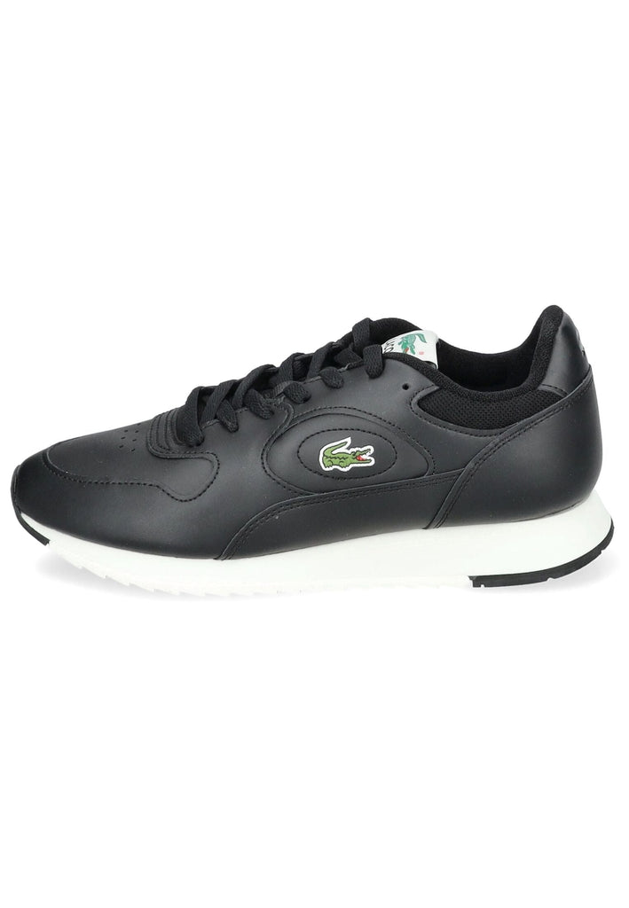 Sneaker Lacoste Sneaker Leder/Textil Schwarz/Weiß