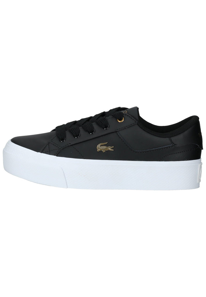 Sneaker Lacoste Sneaker Leder/Textil Schwarz/Weiß