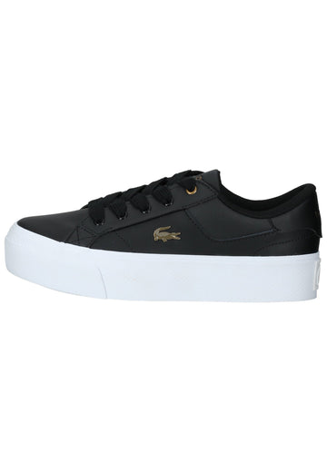 Sneaker Lacoste Sneaker Leder/Textil Schwarz/Weiß