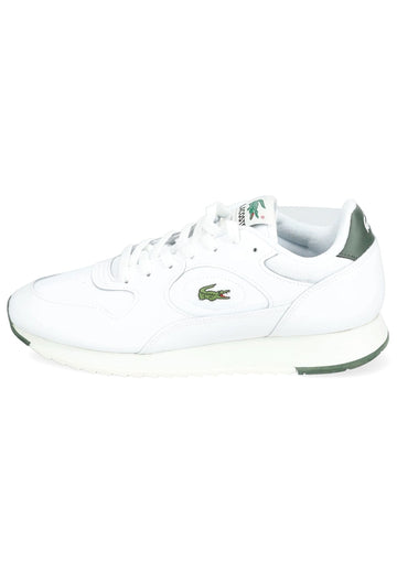 Sneaker Lacoste Sneaker Leder/Textil Weiß/Grün