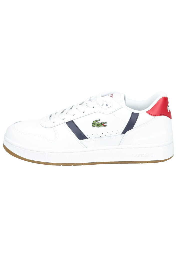 Sneaker Lacoste Sneaker Leder/Textil Weiß/Rot