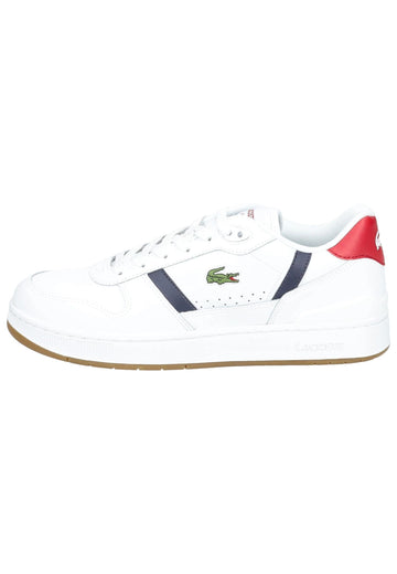 Sneaker Lacoste Sneaker Leder/Textil Weiß/Rot