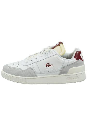 Sneaker Lacoste Sneaker Veloursleder/Textil Weiß/Rot