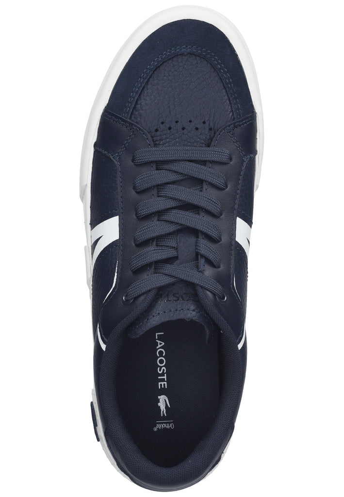 Lacoste Sneaker Leder Blau/Weiß